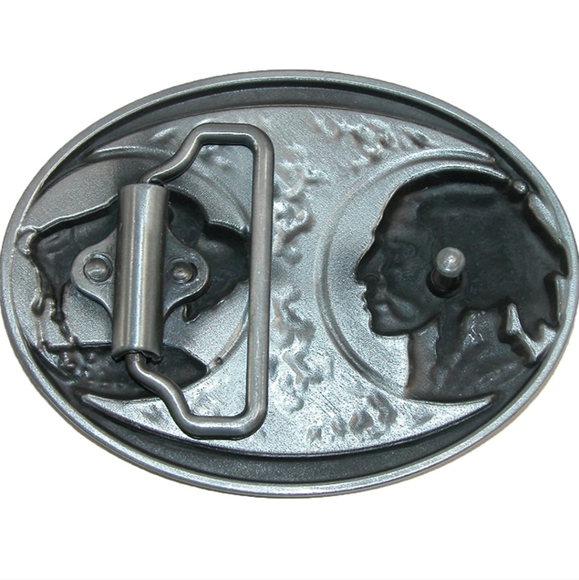 New buffalo nickel belt buckle silver or gold. PLEASE ASK which is available